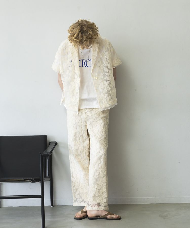 GARAGE OF GOOD CLOTHING「クロスステッチ刺繍ロングパンツ」|その他|