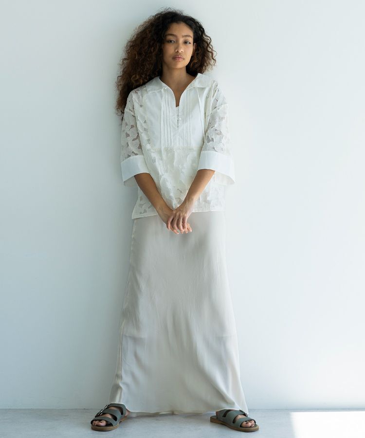 GARAGE OF GOOD CLOTHING「【日本製】キュプラフィブリルバイアスロングスカート」|スカート|