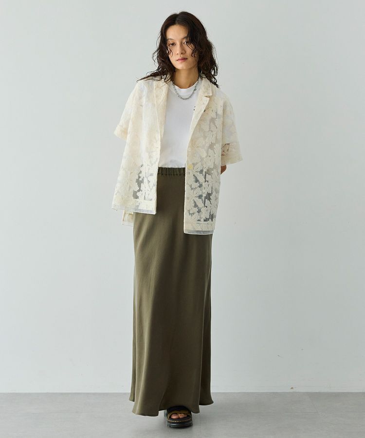 GARAGE OF GOOD CLOTHING「【日本製】キュプラフィブリルバイアスロングスカート」|スカート|