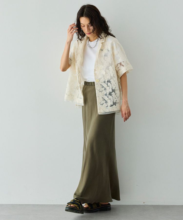 GARAGE OF GOOD CLOTHING「【日本製】キュプラフィブリルバイアスロングスカート」|スカート|