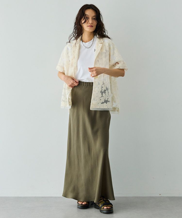 GARAGE OF GOOD CLOTHING「【日本製】キュプラフィブリルバイアスロングスカート」|スカート|