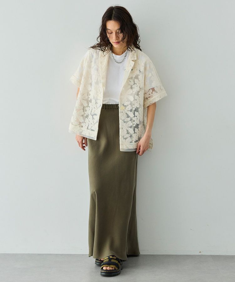 GARAGE OF GOOD CLOTHING「【日本製】キュプラフィブリルバイアスロングスカート」|スカート|