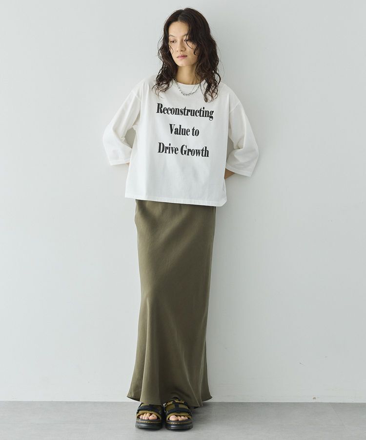 GARAGE OF GOOD CLOTHING「【日本製】キュプラフィブリルバイアスロングスカート」|スカート|