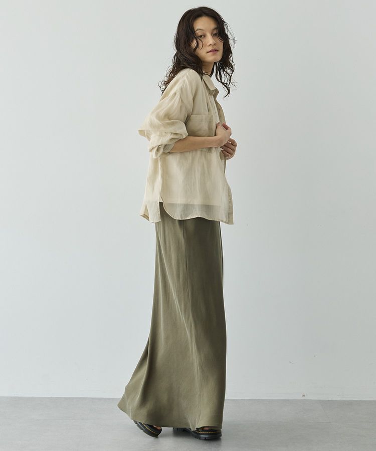 GARAGE OF GOOD CLOTHING「【日本製】キュプラフィブリルバイアスロングスカート」|スカート|