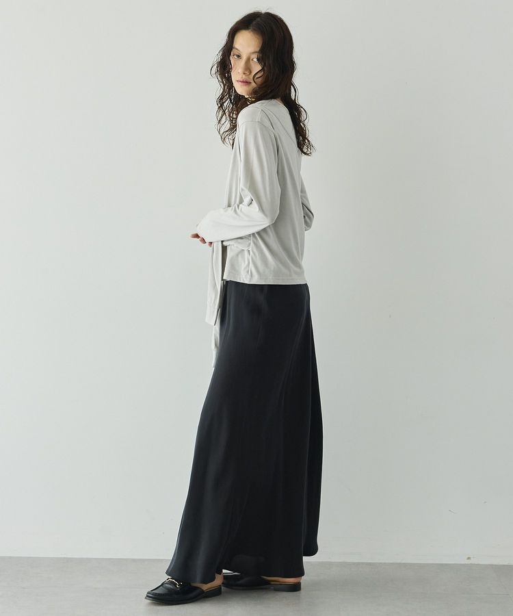 GARAGE OF GOOD CLOTHING「【日本製】キュプラフィブリルバイアスロングスカート」|スカート|