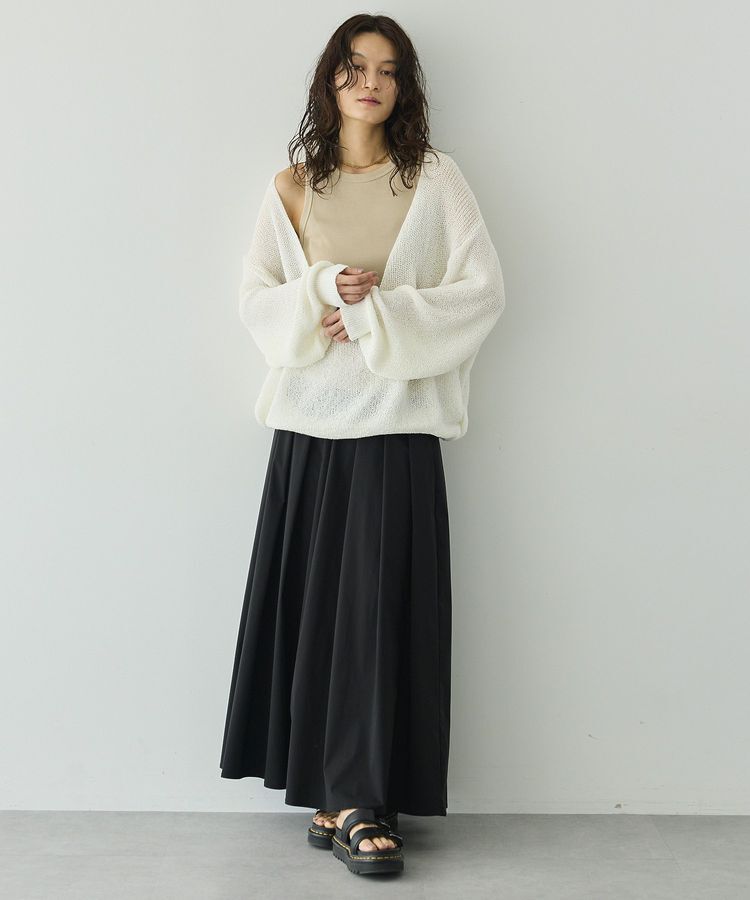 GARAGE OF GOOD CLOTHING「タフタタックボリュームロングスカート」|スカート|