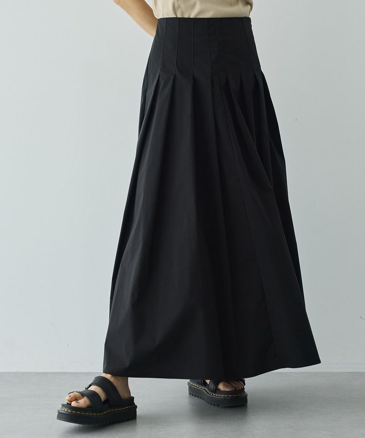GARAGE OF GOOD CLOTHING「タフタタックボリュームロングスカート」|スカート|Black
