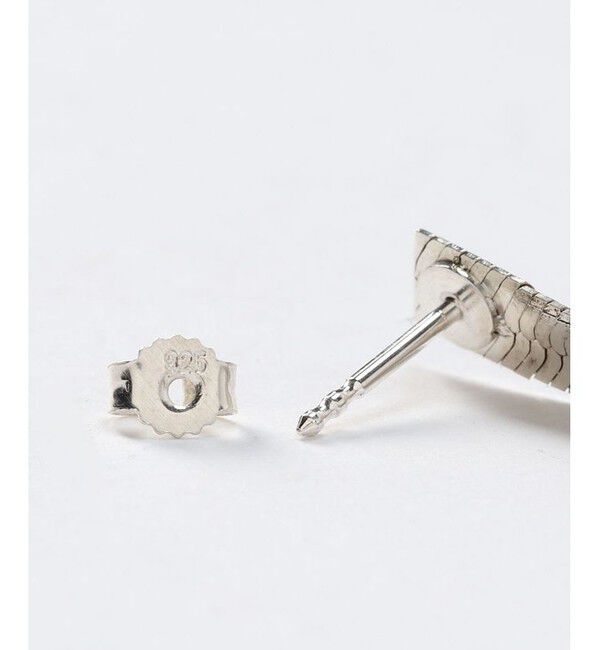 allureville「【Saskia Diez(サスキアディッツ)】 FLUID EARRINGS SHORT SILVER」|ピアス|