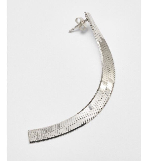 allureville「【Saskia Diez(サスキアディッツ)】 FLUID EARRINGS SHORT SILVER」|ピアス|