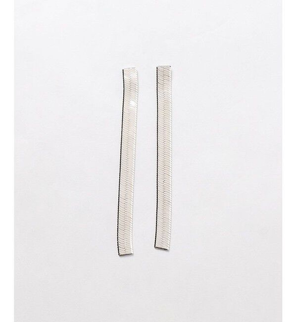 allureville「【Saskia Diez(サスキアディッツ)】 FLUID EARRINGS SHORT SILVER」|ピアス|