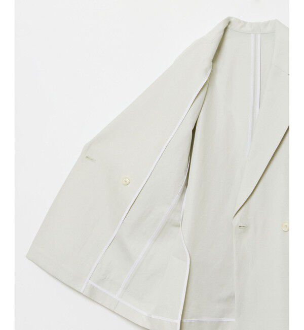 allureville「リネンスラブビックショルダージャケット」|テーラードジャケット|