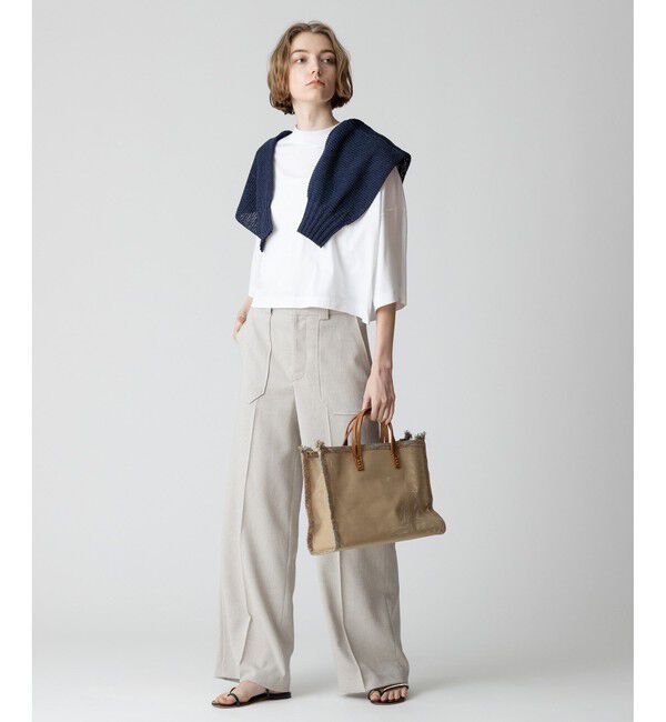 allureville「【セットアップ対応可能】麻調カルゼワイドパンツ」|その他|