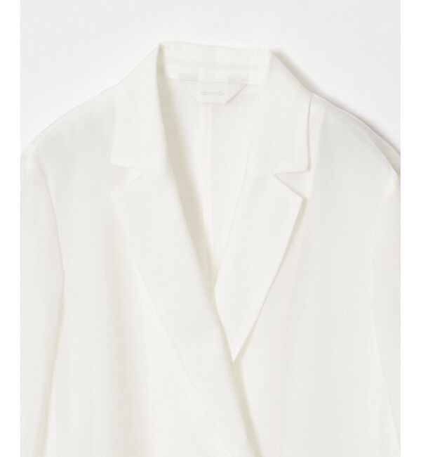 allureville「ワルツシアーオーガンジャケット」|テーラードジャケット|