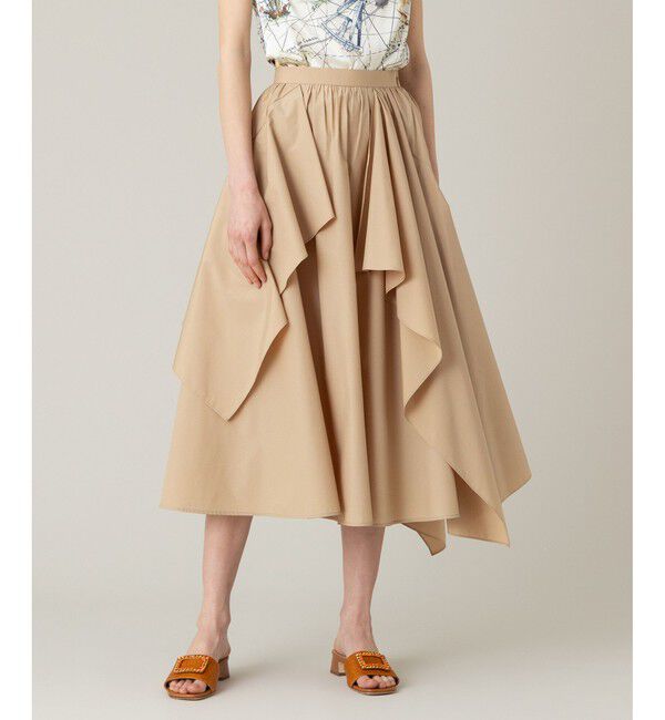LOULOU WILLOUGHBY「【LOULOU WILLOUGHBY】イレギュラーラッフルスカート」|フレア|