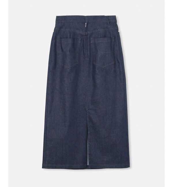 allureville「デニムライクフロントタックスカート」|スカート|