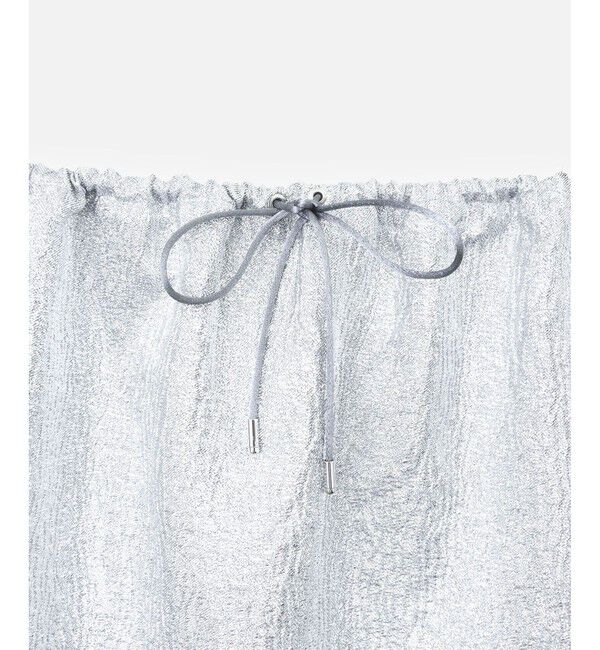 allureville「メタリックジャガードナロースカート」|タイト|