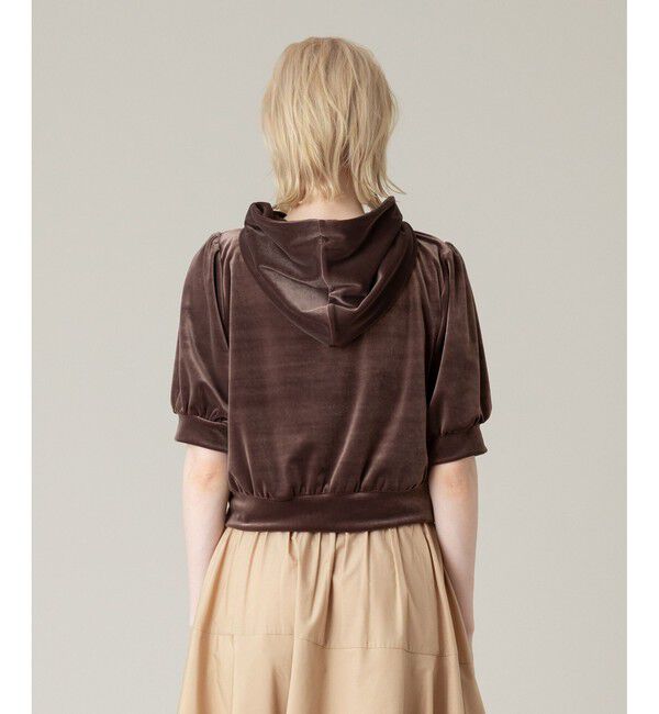 LOULOU WILLOUGHBY「【LOULOU WILLOUGHBY】ベロアプチフーディー」|パーカー|