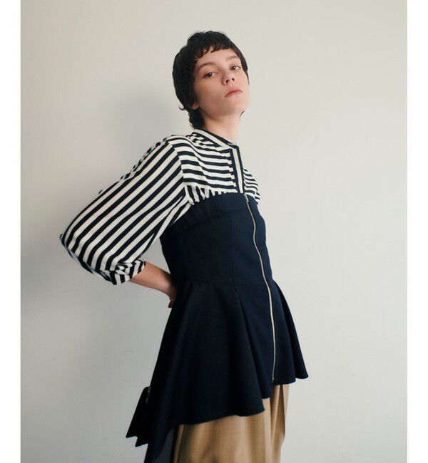 allureville「ウールデニムイレヘムビスチェ」|ベスト・ジレ|