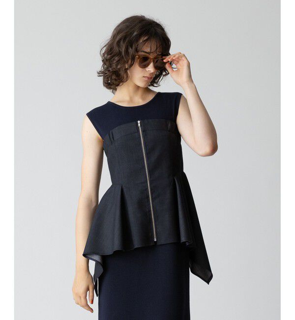 allureville「ウールデニムイレヘムビスチェ」|ベスト・ジレ|