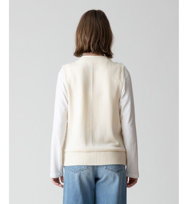 allureville「ジャガードフェイクファーコンビニットジレ」|ベスト・ジレ|