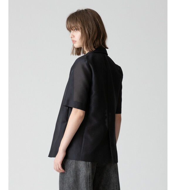 allureville「シアーハーフスリーブシングルジャケット」|テーラードジャケット|