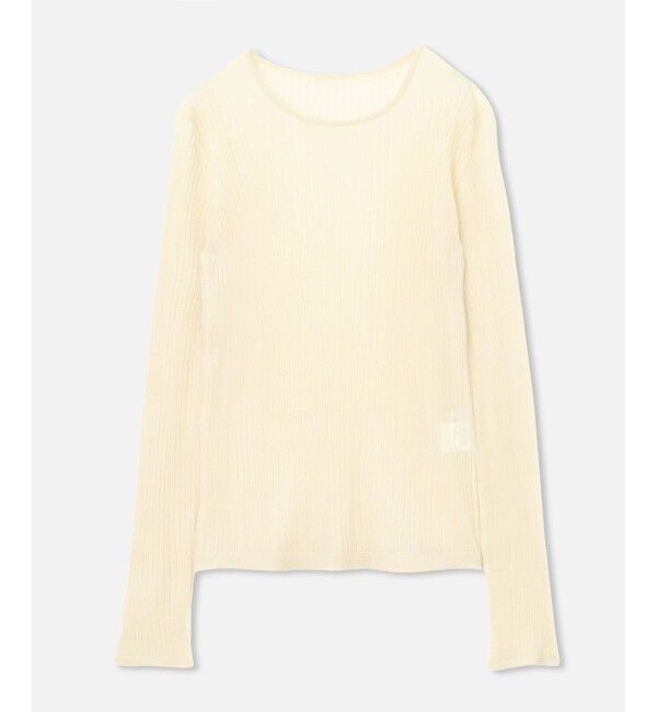 allureville「ソフトシアーリブプルオーバー」|ニット・セーター|