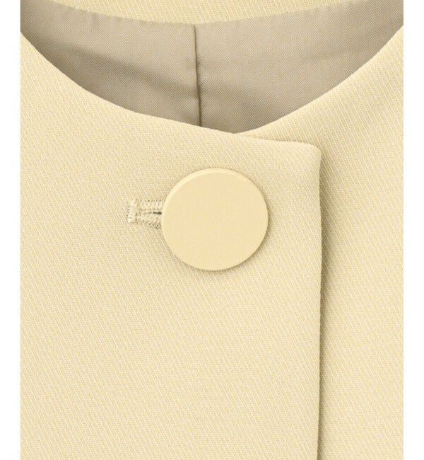 allureville「ダブルクロスクルーネックAラインジャケット」|その他|