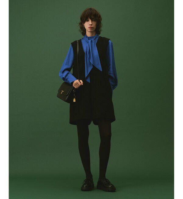 allureville「ウールロービングコンビネゾン」|オールインワン|ブラック