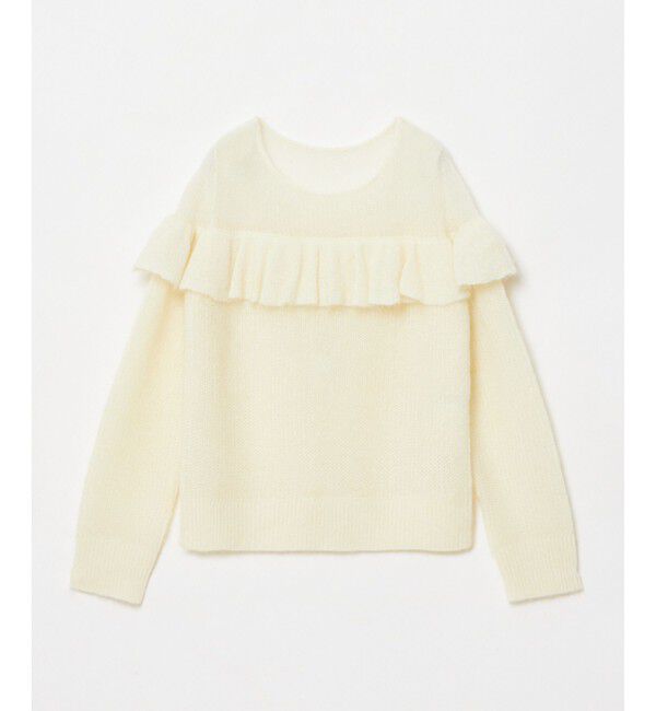 LOULOU WILLOUGHBY「【LOULOU WILLOUGHBY】モヘヤラッフルプルオーバー」|ニット・セーター|