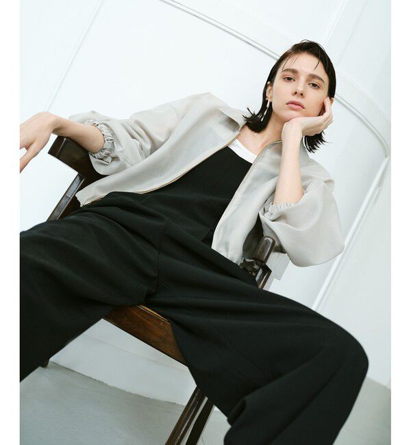 allureville「ストレッチトロサロペットパンツ」|オールインワン|