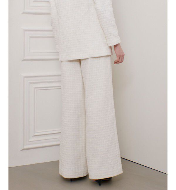 LOULOU WILLOUGHBY「【LOULOU WILLOUGHBY】スラブツイードワイドパンツ」|その他|