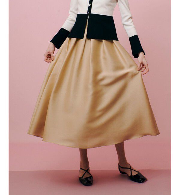 LOULOU WILLOUGHBY「【LOULOU WILLOUGHBY】シルキーダブルクロススカート」|スカート|