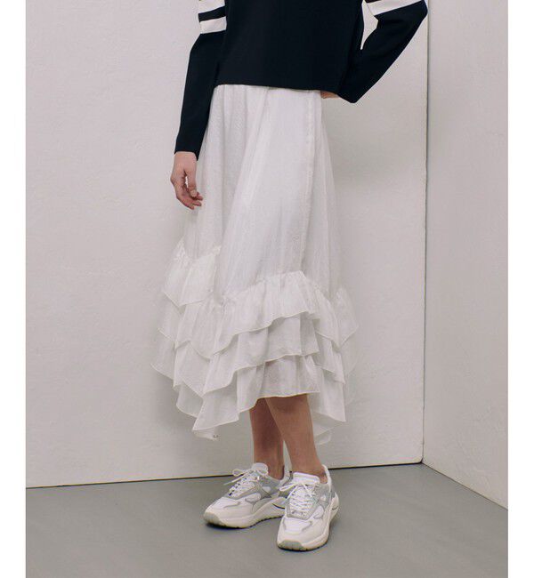 allureville「イレギュラーヘムフリルティアードスカート」|スカート|