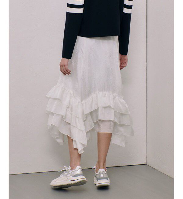 allureville「イレギュラーヘムフリルティアードスカート」|スカート|