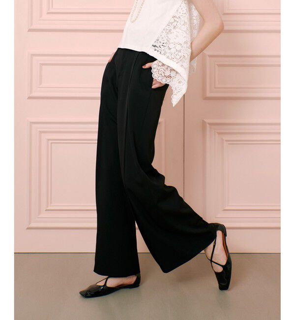 LOULOU WILLOUGHBY「【LOULOU WILLOUGHBY】タックステッチワイドパンツ」|その他|