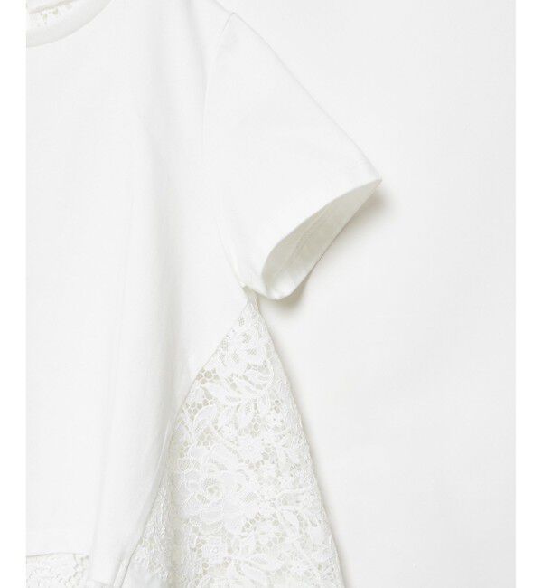 LOULOU WILLOUGHBY「【LOULOU WILLOUGHBY】レースドッキングプルオーバーブラウス」|Tシャツ・カットソー|