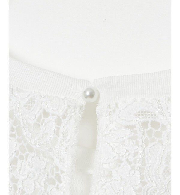 LOULOU WILLOUGHBY「【LOULOU WILLOUGHBY】レースドッキングプルオーバーブラウス」|Tシャツ・カットソー|