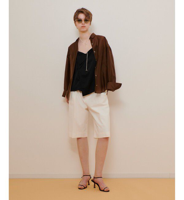 allureville「ナイロンドライツイルハーフパンツ」|キュロット|