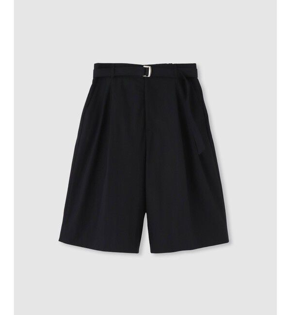 allureville「ナイロンドライツイルハーフパンツ」|キュロット|ブラック