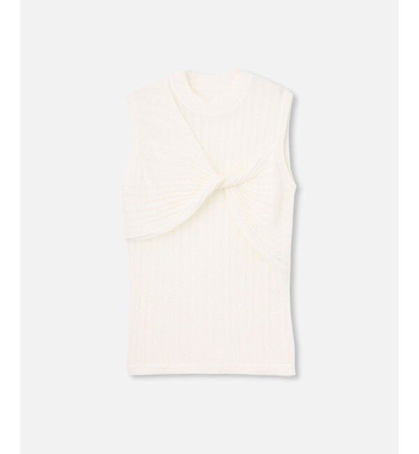 LOULOU WILLOUGHBY「【LOULOU WILLOUGHBY】シシュウツイストリブプルオーバー」|ニット・セーター|