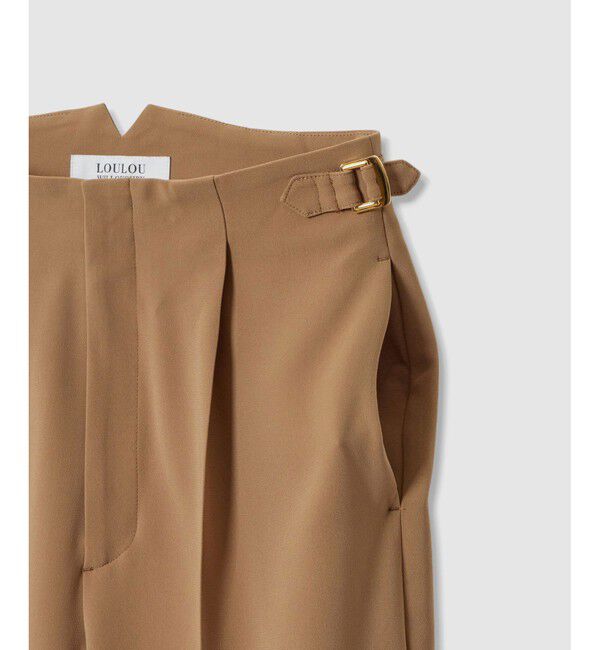 LOULOU WILLOUGHBY「【LOULOU WILLOUGHBY】ハイバックテーパードパンツ」|チノ|