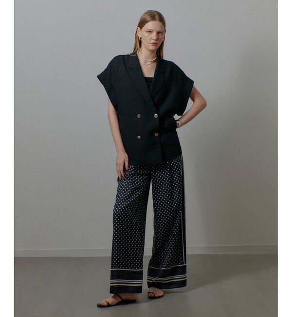 allureville「パネルドットプリントパンツ」|チノ|