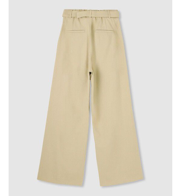 allureville「シェルタリングタックワイドパンツ」|チノ|