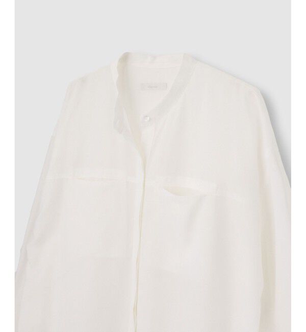 allureville「ダンガリーバンドカラーシャツ」|シャツ・ブラウス|