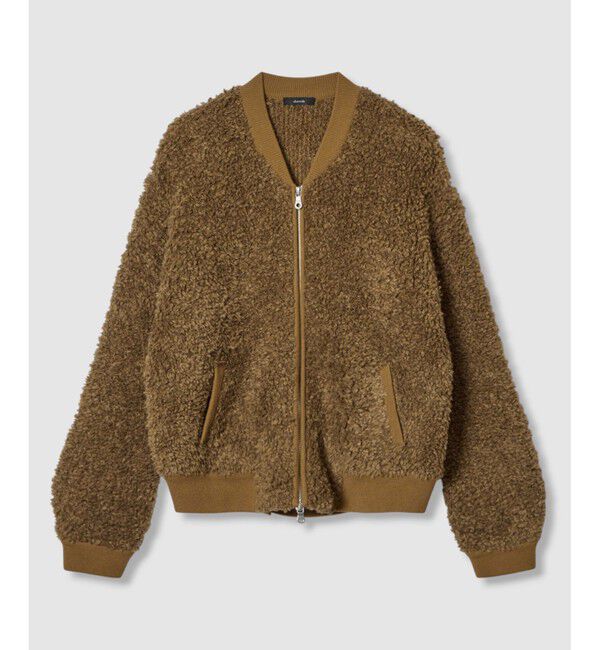 allureville「ニットボアブルゾン」|ブルゾン・スタジャン|