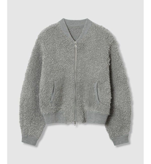 allureville「ニットボアブルゾン」|ブルゾン・スタジャン|