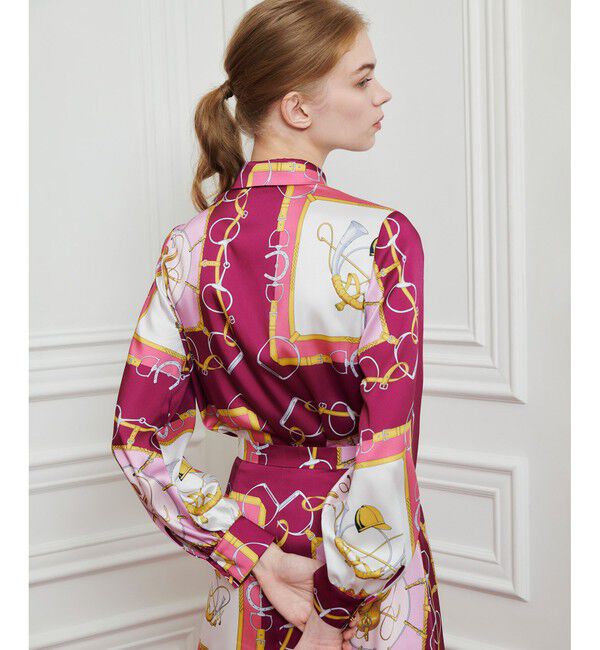 LOULOU WILLOUGHBY「【LOULOU WILLOUGHBY】RATTIジョッキープリントシャツブラウス」|シャツ・ブラウス|