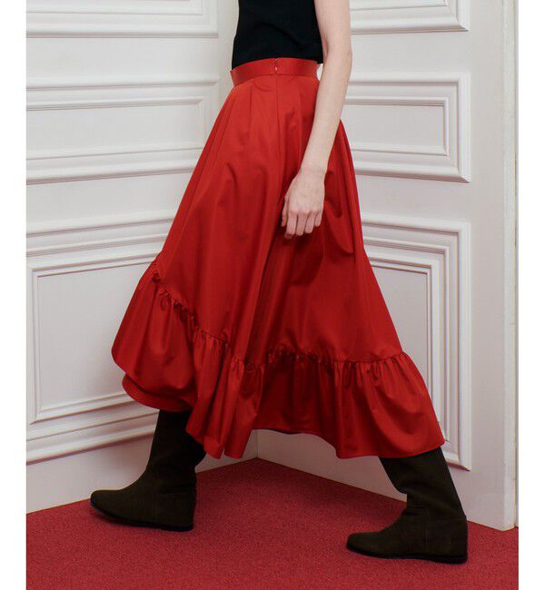 LOULOU WILLOUGHBY「【LOULOU WILLOUGHBY】レイヤーアシンメトリースカート」|スカート|