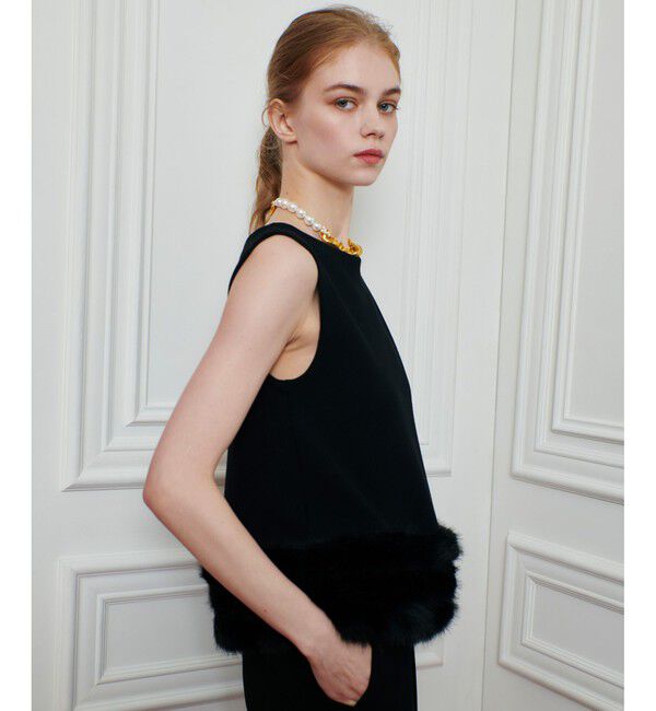 LOULOU WILLOUGHBY「【LOULOU WILLOUGHBY】ヘムファープルオーバー」|ニット・セーター|