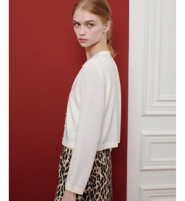 LOULOU WILLOUGHBY「【LOULOU WILLOUGHBY】メリノウールカラーカーディガン」|カーディガン|